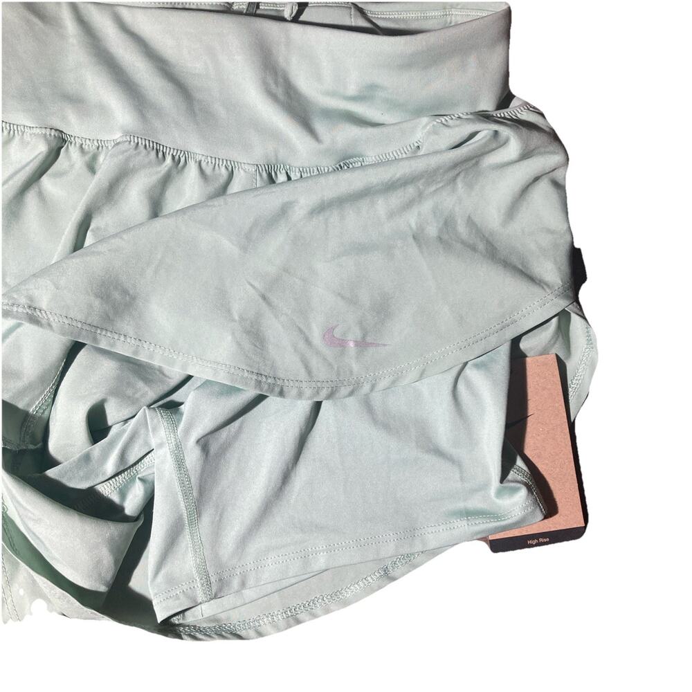 NWT Women’s Nike DriFit Tennis Shorts Size Medium High Waisted Hidden Drawstring - Picture 7 of 7